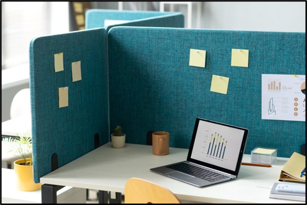 Utilisation de séparateurs de bureau, de tapis ou de moquettes